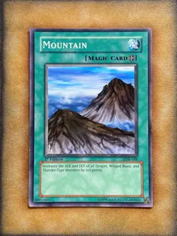 Yugioh Mountain LOB-048 Common 1st Ed North American NM - Image 1