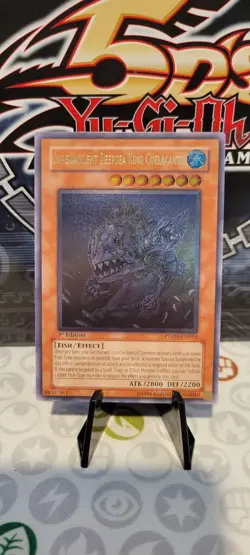 Yu-Gi-Oh Superancient Deepsea King Coelacanth PTDN-EN034 1st Ed Ultimate Rare NM - Image 1