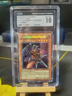 Amazoness Chain Master YUGIOH Retro Pack 2024 Reprint RP01-EN097 CGC Gem Mint 10 - Image 1