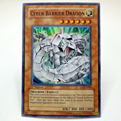 2x LOT Yugioh Cyber Barrier Dragon SOI-EN006 1st Edition Super Rare - VLP-NM - Image 4