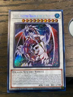 Yugioh: Lancea, Ancestral Dragon of the Ice Mountain Secret/NM/1st ED BLTR-EN005 - Image 2
