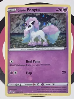 Galarian Ponyta SWSH013 Pokemon TCG Sword & Shield Black Star Promo Holo Card - Image 2