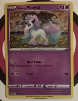 Galarian Ponyta SWSH013 Pokemon TCG Sword & Shield Black Star Promo Holo Card - Image 4
