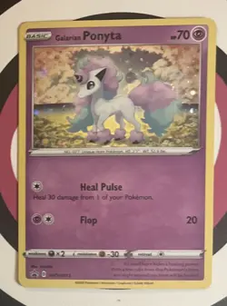 Galarian Ponyta SWSH013 Pokemon TCG Sword & Shield Black Star Promo Holo Card - Image 5