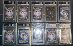 Pokemon Card Collection Binder 283 Cards/Slabs - Image 3