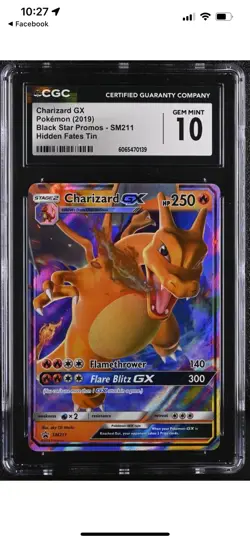 CGC 10 Charizard V Swsh050 & Charizard GX SM211 Pokemon Card - Image 2