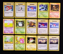 Lot Of 15 Vintage Pokemon Cards Regular Finish Mix 1999-2000 MP+ - Image 1