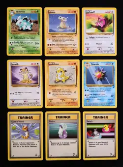 Lot Of 9 Vintage Pokemon Cards Base Set 2 BS2 Regular Finish LP-MP - Image 1