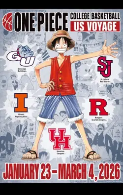 One Piece Monkey.D.Luffy US College Basketball Promo Card PRESALE - Image 1