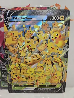 Jumbocardbulk Pokemon SWSH141 Jumbo Pikachu v Union Card - Image 3