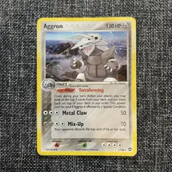 Aggron 1/108 EX Power Keepers Holo Rare Pokemon Card HP - Image 1