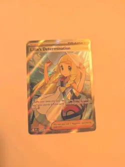 Pokemon TCG Lillie's Determination Trainer Card Holo Rare 169/132 - Image 1