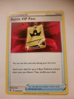 Battle VIP Pass 225/264 Prize Pack Series Cards Holo - Image 1