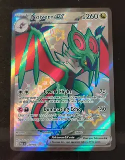 🔮 Pokemon PAF SV Paldean Fates Noivern ex 220 card Ultra Shiny Rare Full Art - Image 1
