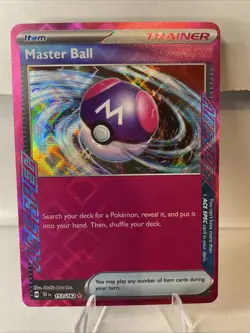 Master Ball 153/162 SV05: Temporal Forces NM Pokemon Card TCG - Image 1