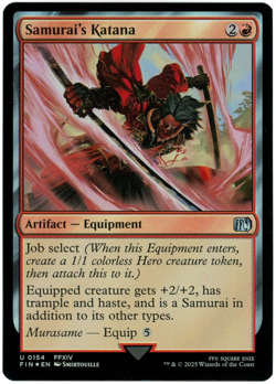 Samurai's Katana (Foil) - 0154 - Final Fantasy - MTG - NM/M - Image 1