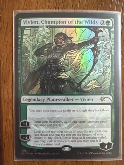 Vivien, Champion of the Wilds (Stained Glass) - FOIL - Secret Lair - Mint - MTG - Image 1
