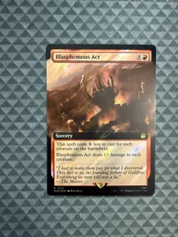 MTG Blasphemous Act #1063 Surge Foil Extended Art Rare UB: Doctor Who (WHO) - Image 1