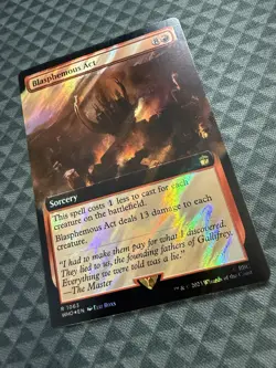 MTG Blasphemous Act #1063 Surge Foil Extended Art Rare UB: Doctor Who (WHO) - Image 3