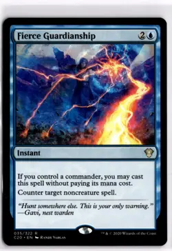 Fierce Guardianship Commander 2020 35 LP x1 MTG Magic: the Gathering - Image 1