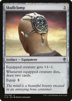 MTG Skullclamp Commander 2016 C16 Magic - Regular #271/351 LP x1 - Image 1