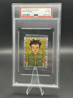 1999 Merlin Pokemon Brock - Prism #S27 PSA 6 - Image 1