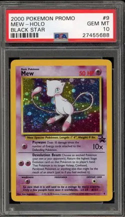 Pokemon Mew League Black Star Holo Promo #9 PSA 10 Gem Mint - Image 1