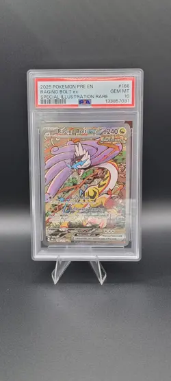 203t Pokemon Pre En Raging Bolt Ex 166/131 Special Illustration Rare PSA 10 - Image 1