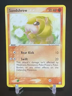 Pokemon Sandshrew 74/109 ex Team Rocket Returns NM - Image 1