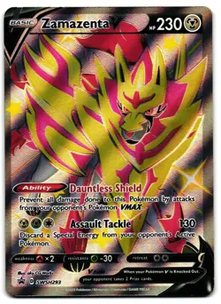 Zamazenta V SWSH293 - SWSH Black Star Promo Pokemon TCG - M/LP Card - Image 1