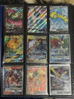 Pokemon Card Binder Collection VMAX TAG TEAM Full Art Ultra Rare Lot EN JP 100ct - Image 1