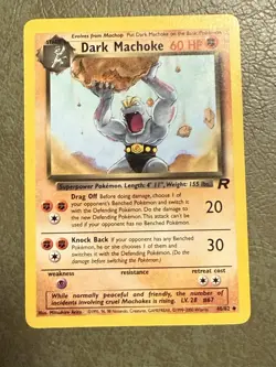 2000 Pokemon DARK MACHOKE LOT 2 RARE Diamond 1st Edition 40/82 - Image 1