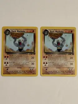 2000 Pokemon DARK MACHOKE LOT 2 RARE Diamond 1st Edition 40/82 - Image 2