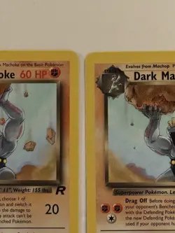 2000 Pokemon DARK MACHOKE LOT 2 RARE Diamond 1st Edition 40/82 - Image 5