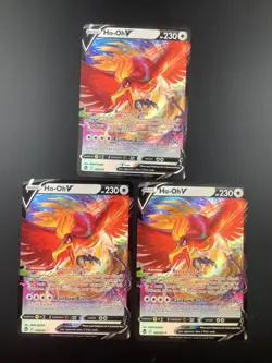 Pokemon TCG Ho-Oh V 140/195 Ultra Rare Silver Tempest NM - Image 1