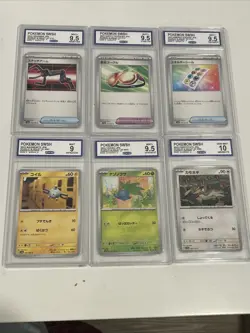 Pokemon Graded Slab Lot Of 6 CCG- Grades- 9, 9.5, 10 Japanese. S&V 151 - Image 1