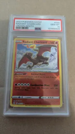 Pokemon TCG Radiant Charizard Crown Zenith 020/159 PSA 10 Gem Mint - Image 1