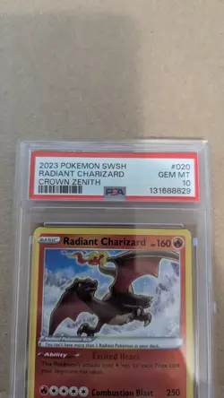 Pokemon TCG Radiant Charizard Crown Zenith 020/159 PSA 10 Gem Mint - Image 2