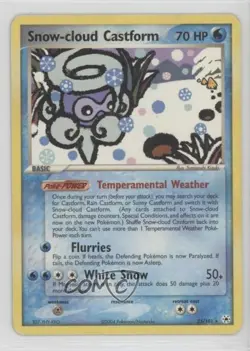 Snow-cloud Castform Pokemon EX Hidden Legends #25 2004 - Image 1