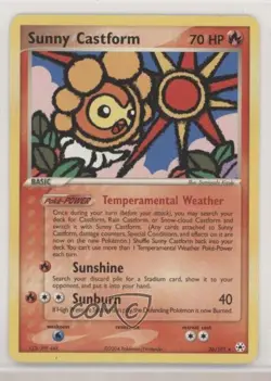 Sunny Castform Pokemon EX Hidden Legends #26 2004 - Image 1