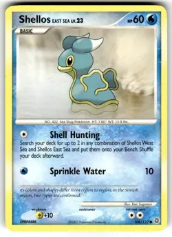 Pokemon - Shellos East Sea #106/132 - Secret Wonders Common NM - Image 1