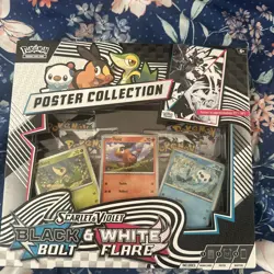 POKEMON SV10.5 BLACK BOLT WHITE FLARE POSTER COLLECTION BOX SEALED... - Image 1