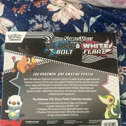 POKEMON SV10.5 BLACK BOLT WHITE FLARE POSTER COLLECTION BOX SEALED... - Image 2