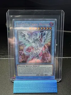 YUGIOH! Blue-Eyes Chaos Dragon LDS2-EN017 Secret Rare 1st Edition NM - Image 1