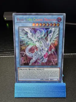 YUGIOH! Blue-Eyes Chaos Dragon LDS2-EN017 Secret Rare 1st Edition NM - Image 2