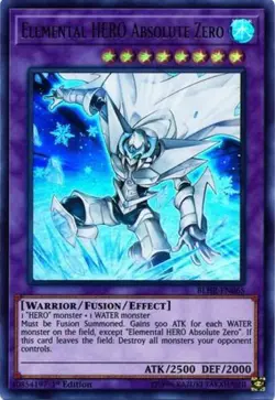 Yugioh! Elemental HERO Absolute Zero - BLHR-EN065 - Ultra Rare - 1st Edition Nea - Image 1