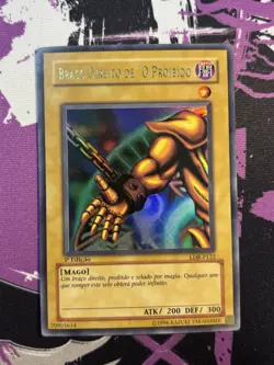 Yugioh Right Arm Of The Forbidden One LDB-P122 Ultra Rare 1st Ed Portuguese LOB - Image 1
