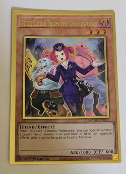 Yu-Gi-oh Tour Guide From the Underworld Premium Gold Rare 1st Ed MAGO-EN007 NM - Image 1