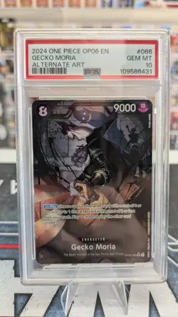 One Piece TCG: Gecko Moria OP06-086 Alt Art ENG - PSA 10 - Image 1
