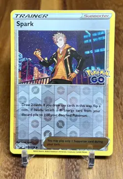 Spark 070/078 Reverse Holo Pokemon Go Trainer Pokemon Card NM - Image 1
